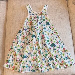 HATLEY girls 7 Tropical Print Trapeze Kids Dress